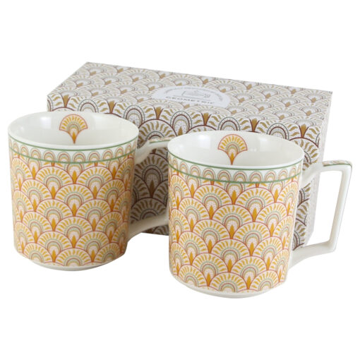 Set 2 cani din portelan "Solis"