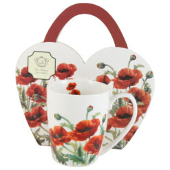 Cana portelan "Classic Poppies " 350 ml