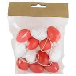 Set 12 oua din plastic 3x4 CM