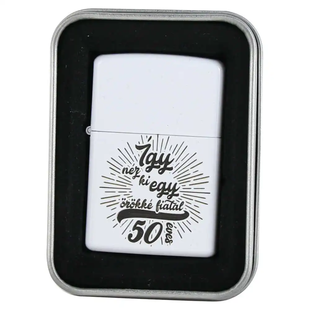 Bricheta metalica "Igy nez ki egy orokke fiatal 50 eves" Bricheta metalica "Igy nez ki egy orokke fiatal 50 eves"