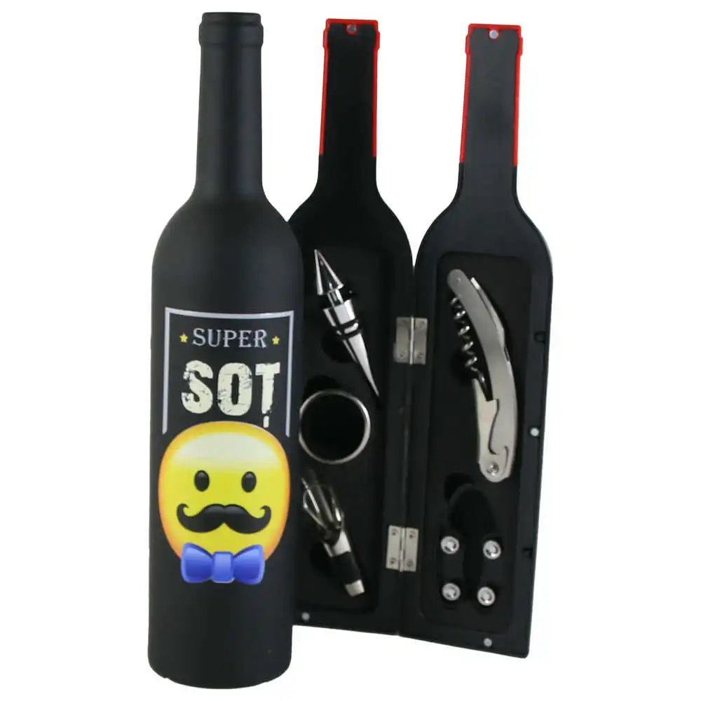 Set 5 accesorii de vin "Super Sot" Set 5 accesorii de vin "Super Sot"