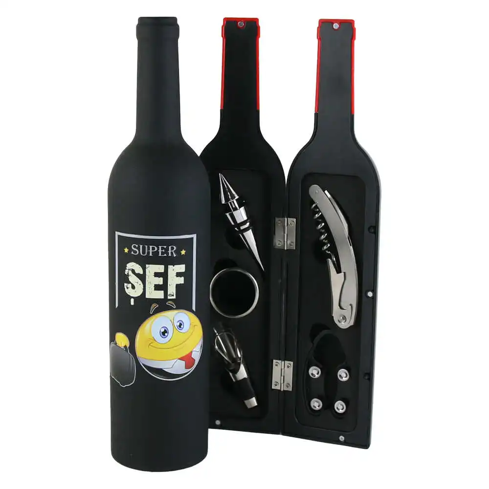 Set 5 accesorii de vin "Super Sef"