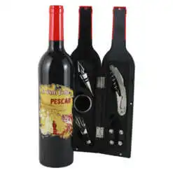 Set 5 accesorii de vin "Cel mai bun Pescar"