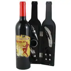 Set 5 accesorii de vin "Cel mai bun Fotbalist"