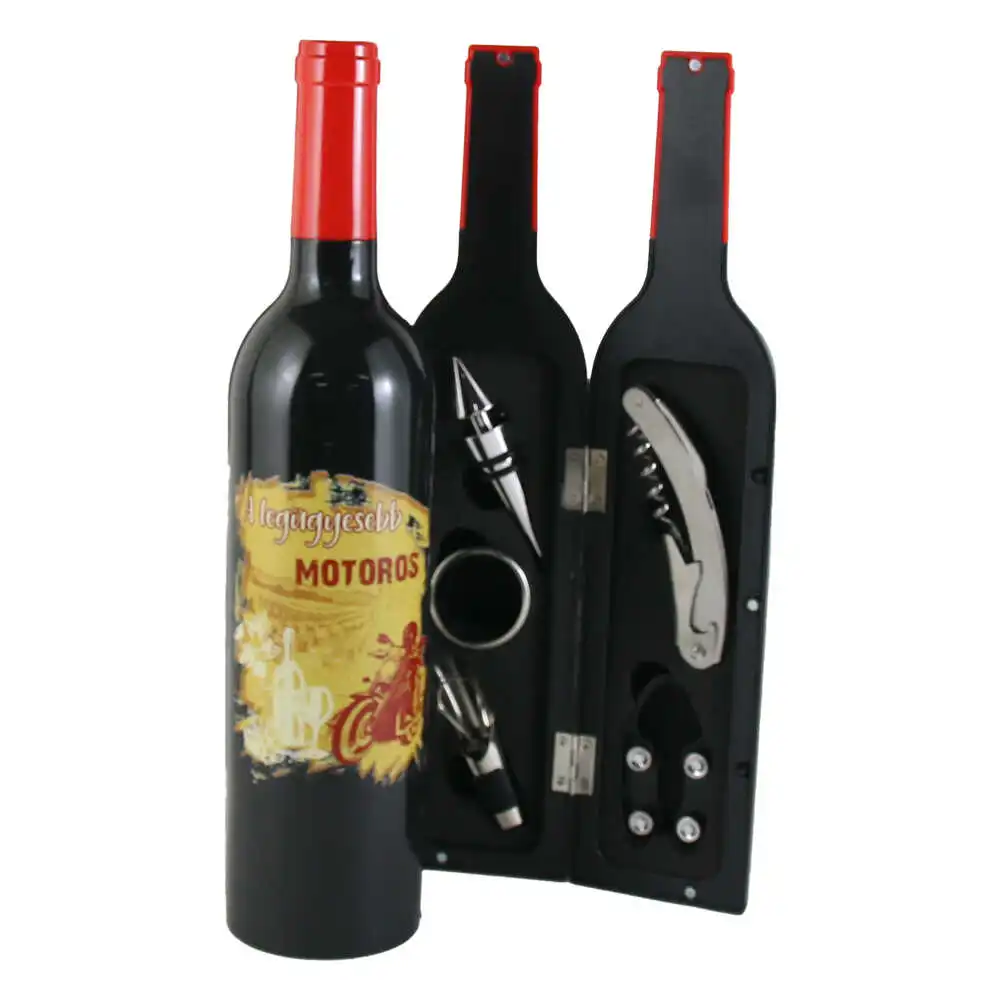Set 5 accesorii de vin "A legugyesebb Motoros" Set 5 accesorii de vin "A legugyesebb Motoros"