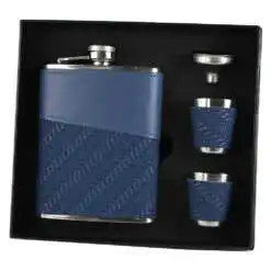 Set plosca cu 2 pahare si palnie