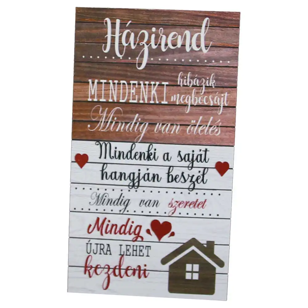 Magnet frigider din lemn "Hazirend..." 8x14 CM Magnet frigider din lemn "Hazirend..." 8x14 CM
