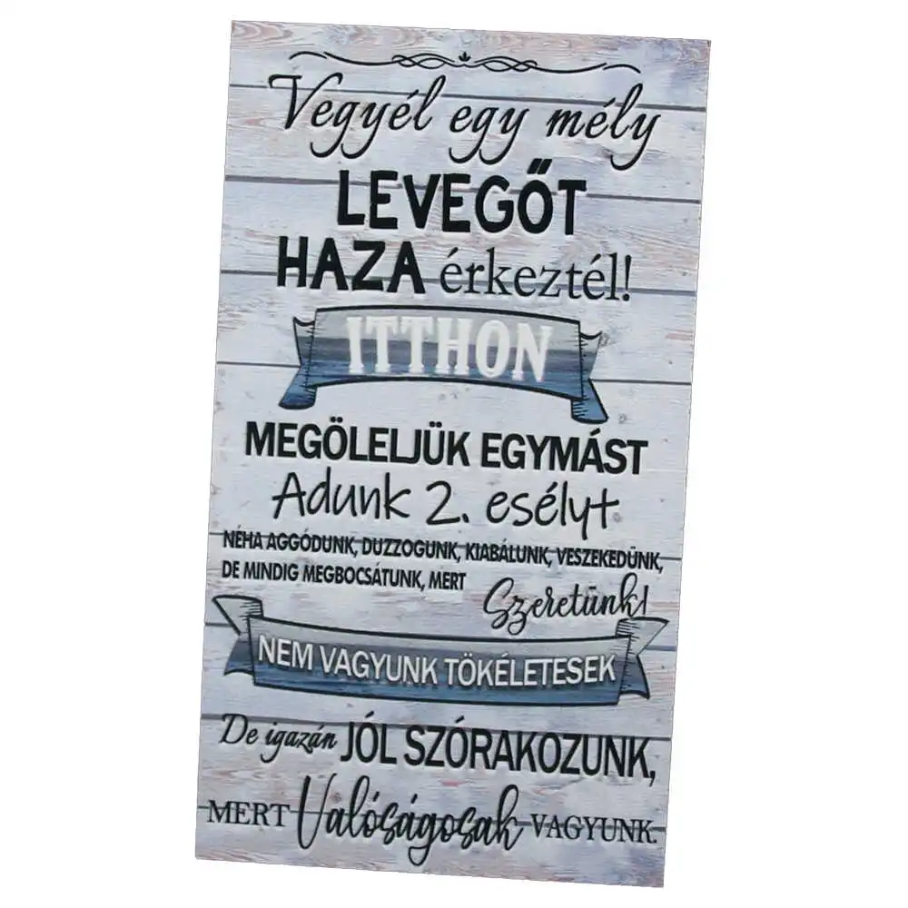 Magnet frigider din lemn "Vegyel egy mely levegot..." 8x14 CM