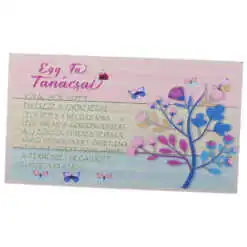 Magnet frigider din lemn "Egy fa tanacsai..." 8x14 CM