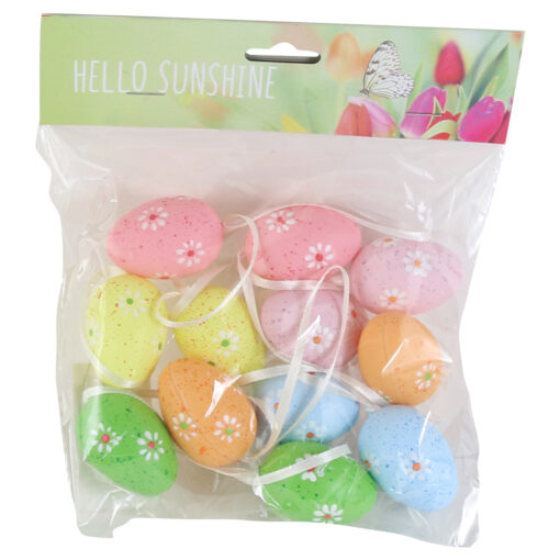Set 12 oua din plastic 4 CM