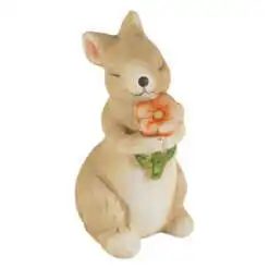 Figurina Iepuras cu florare