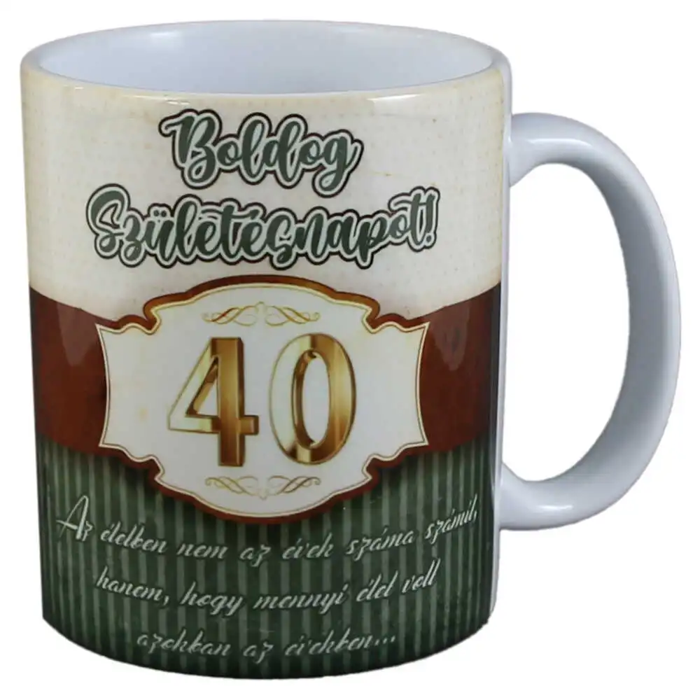Cana ceramica "40 Boldog Szuletesnapot!" Cana ceramica "40 Boldog Szuletesnapot!"