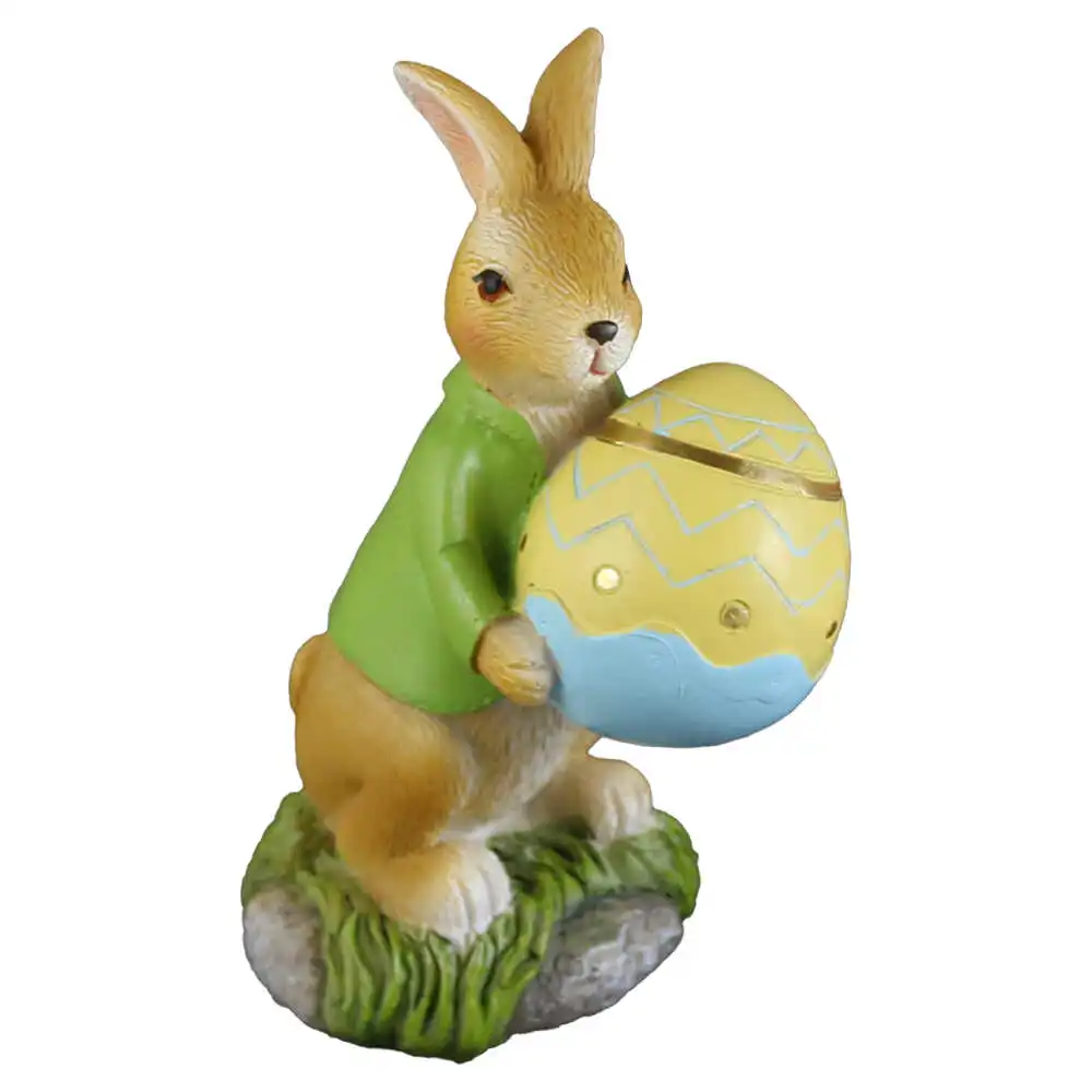 Figurina Iepuras cu ou 6x13.5 cm Figurina Iepuras cu ou 6x13.5 cm