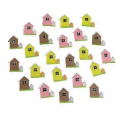 Set Casute din lemn 2 CM