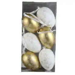 Set 6 oua din plastic 4x6 CM