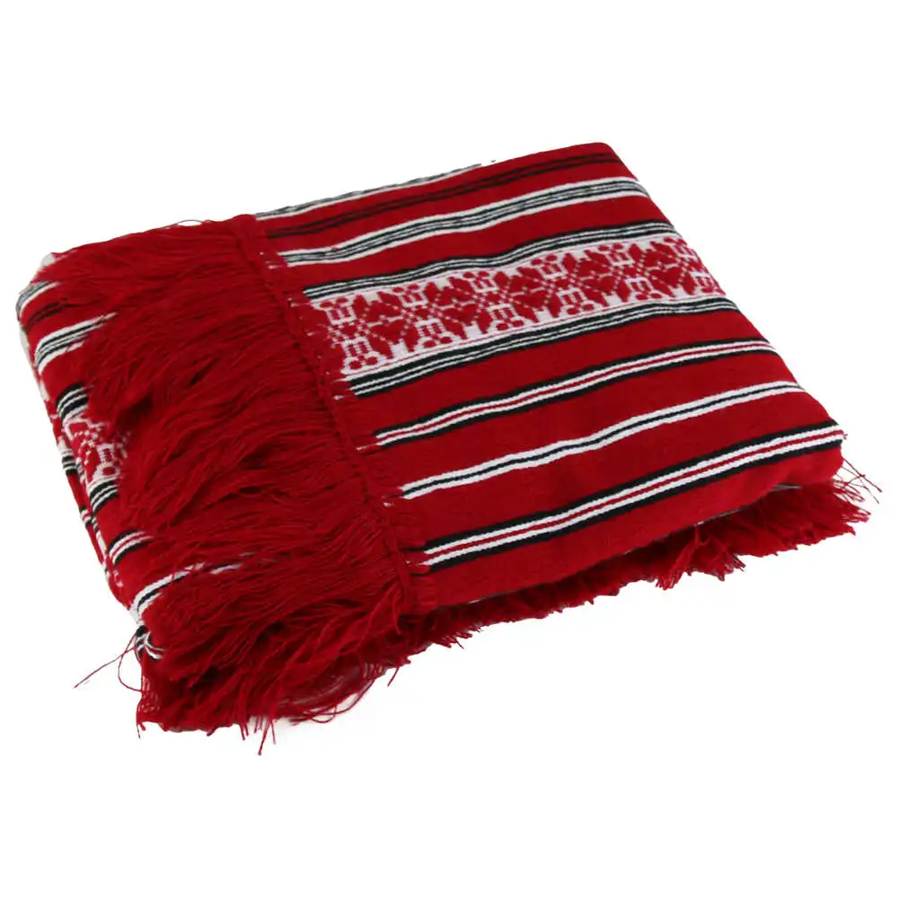 Fata de masa artizanala traditionala 140x110 CM Rosu/Alb Fata de masa artizanala traditionala 140x110 CM Rosu/Alb