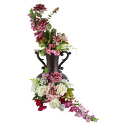 Aranjament Floral cu Amfora ceramica 58 CM