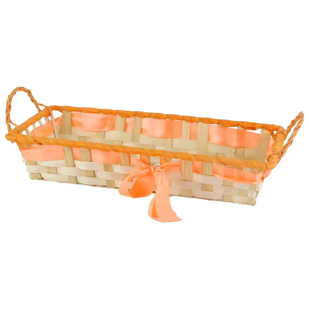 Cos servire din bambus cu manere 30x14 CM