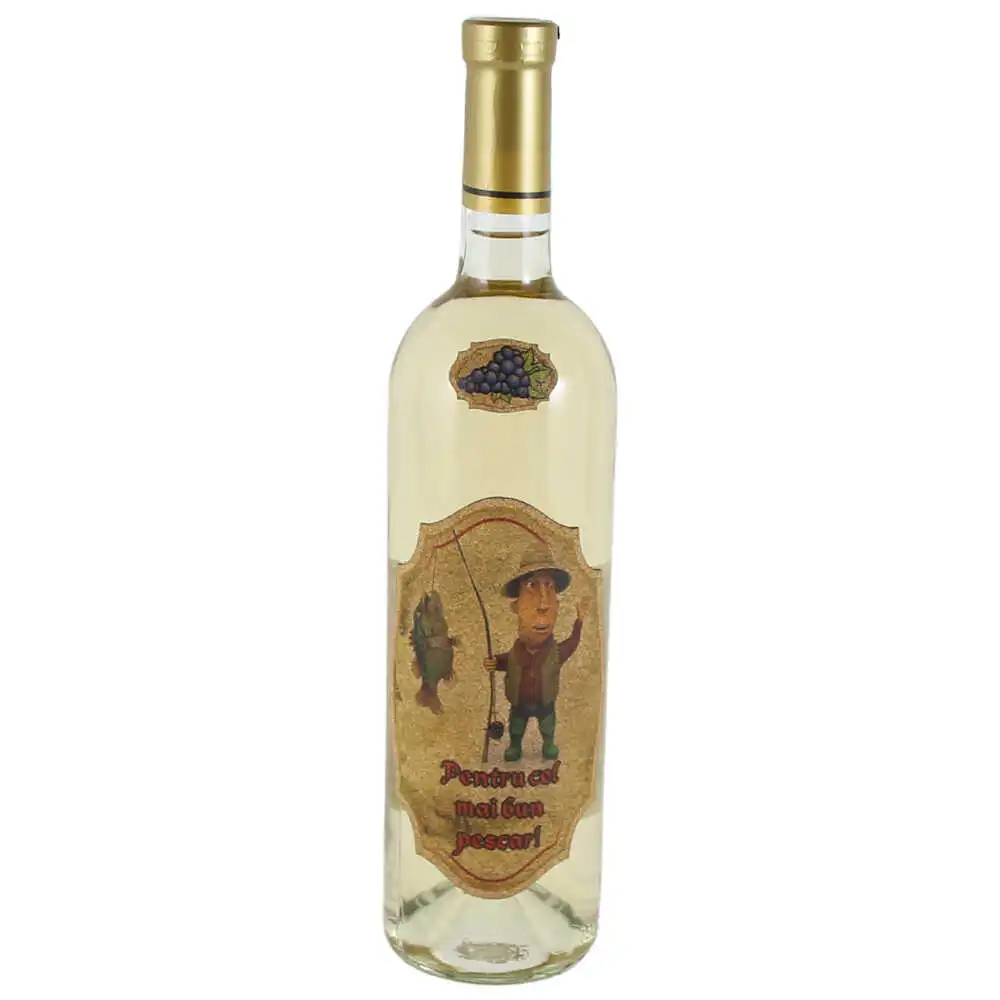 Vin alb 750 ml "Pentru cel mai bun Pescar!"