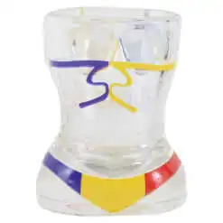 tip corp de femeie cu costum de baie tricolor