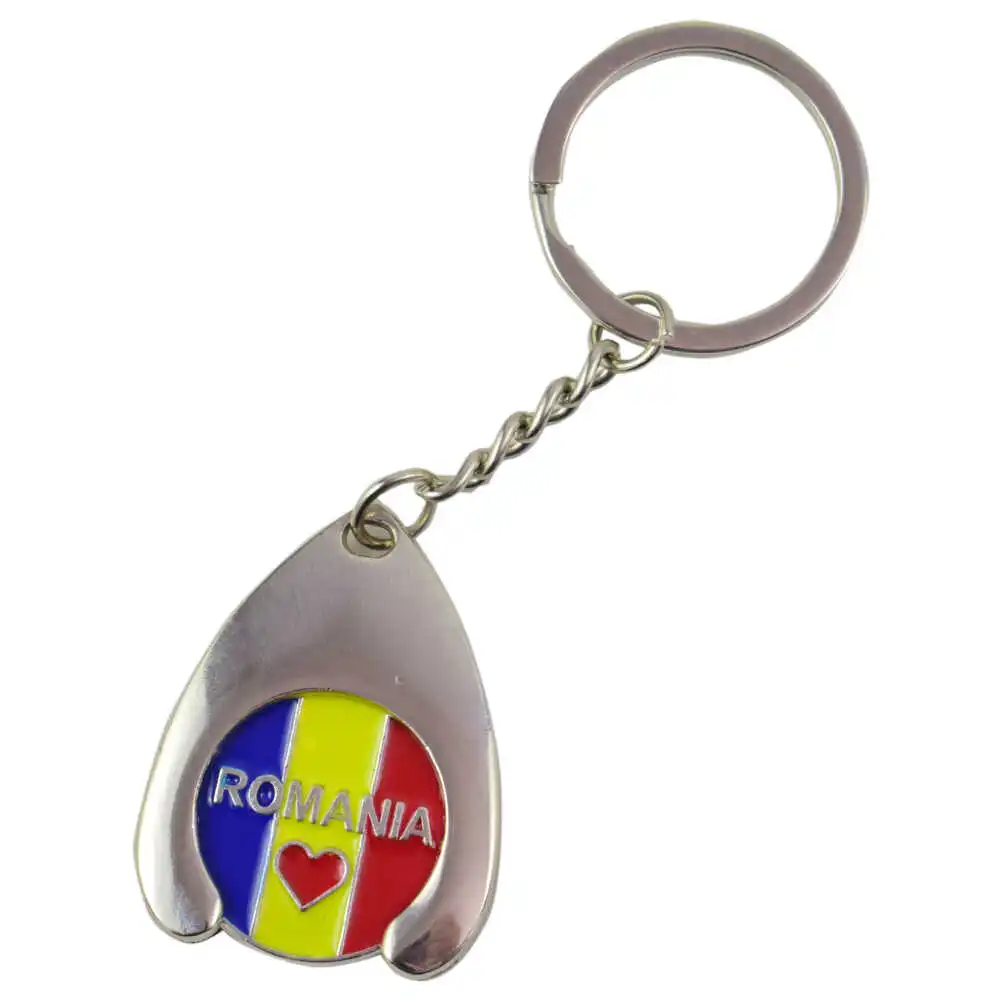 Breloc realizat din metal - Design Romania (Model 3) Breloc realizat din metal - Design Romania (Model 3)