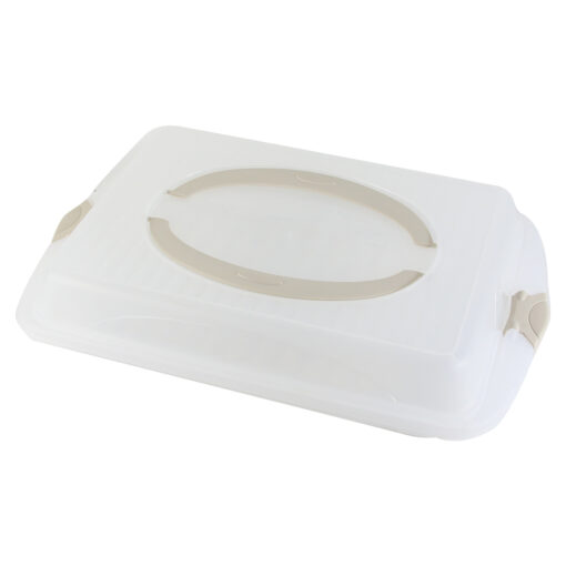 Suport tort dreptunghiular cu capac si maner 25x35