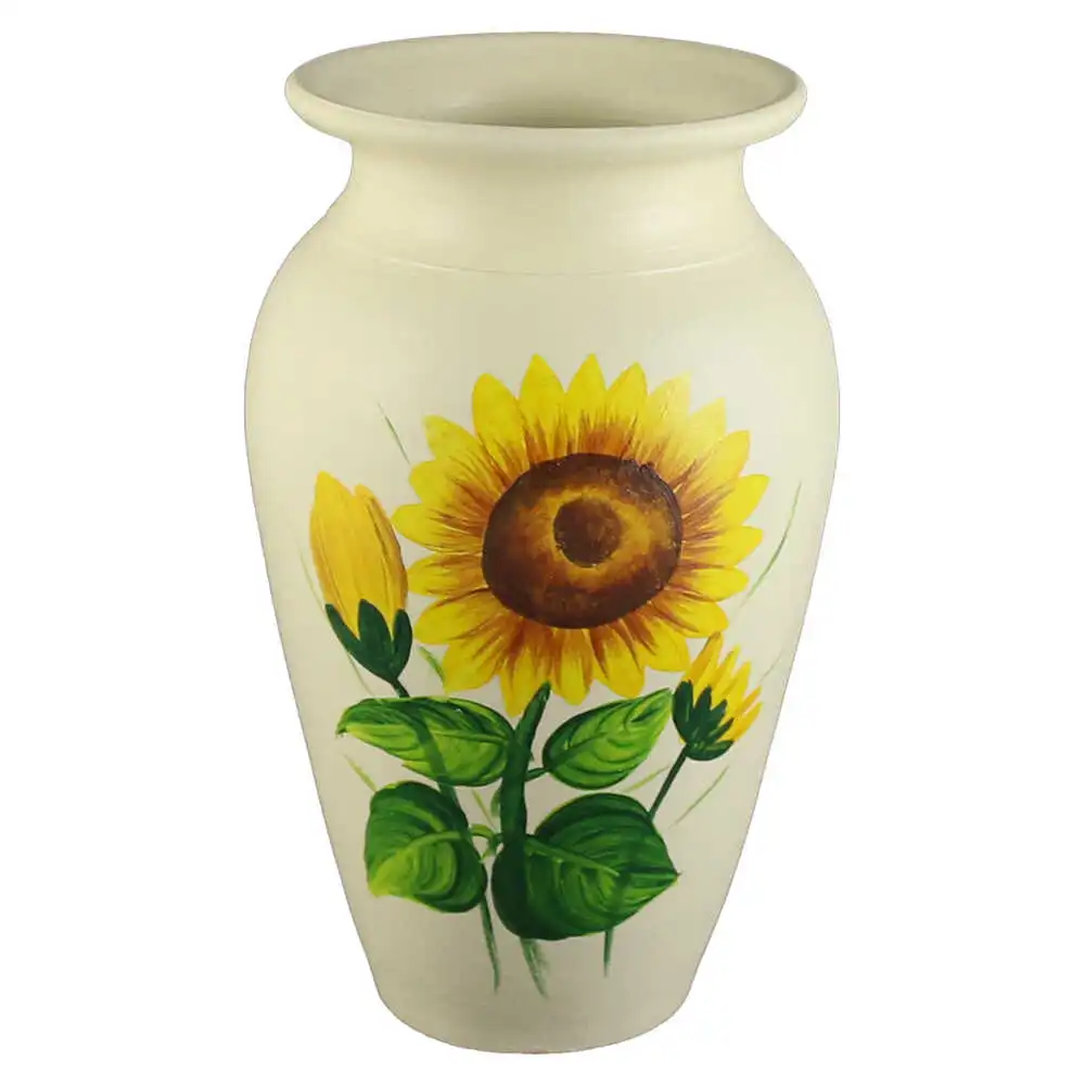 Vaza din ceramica pictat manual 13x21 CM Vaza din ceramica pictat manual 13x21 CM