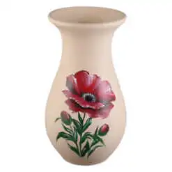 Vaza din ceramica pictat manual 12x23 CM
