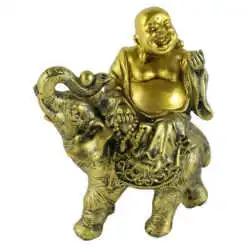 Statueta Buddha cu elefant