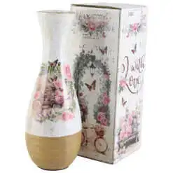 Vaza din ceramica Roses 11x29 CM