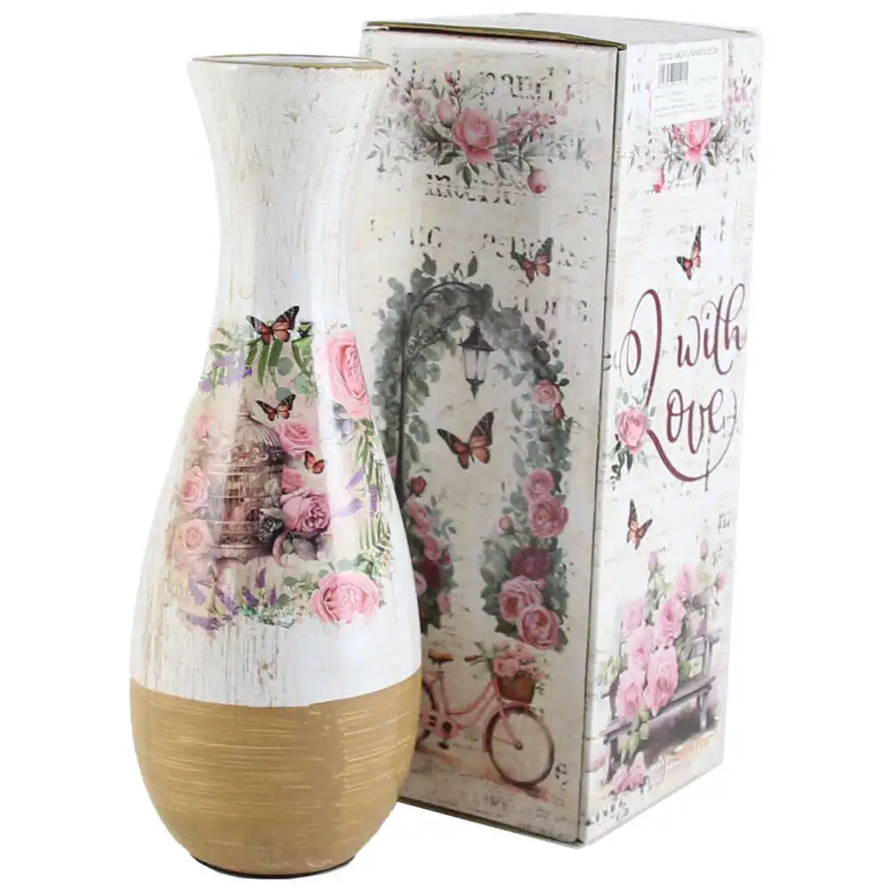 Vaza din ceramica Roses 11x29 CM