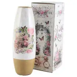 Vaza din ceramica Roses 9x25 CM