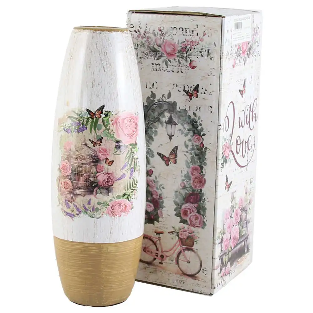 Vaza din ceramica Roses 9x25 CM