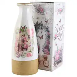 Vaza din ceramica Roses 11x29 CM