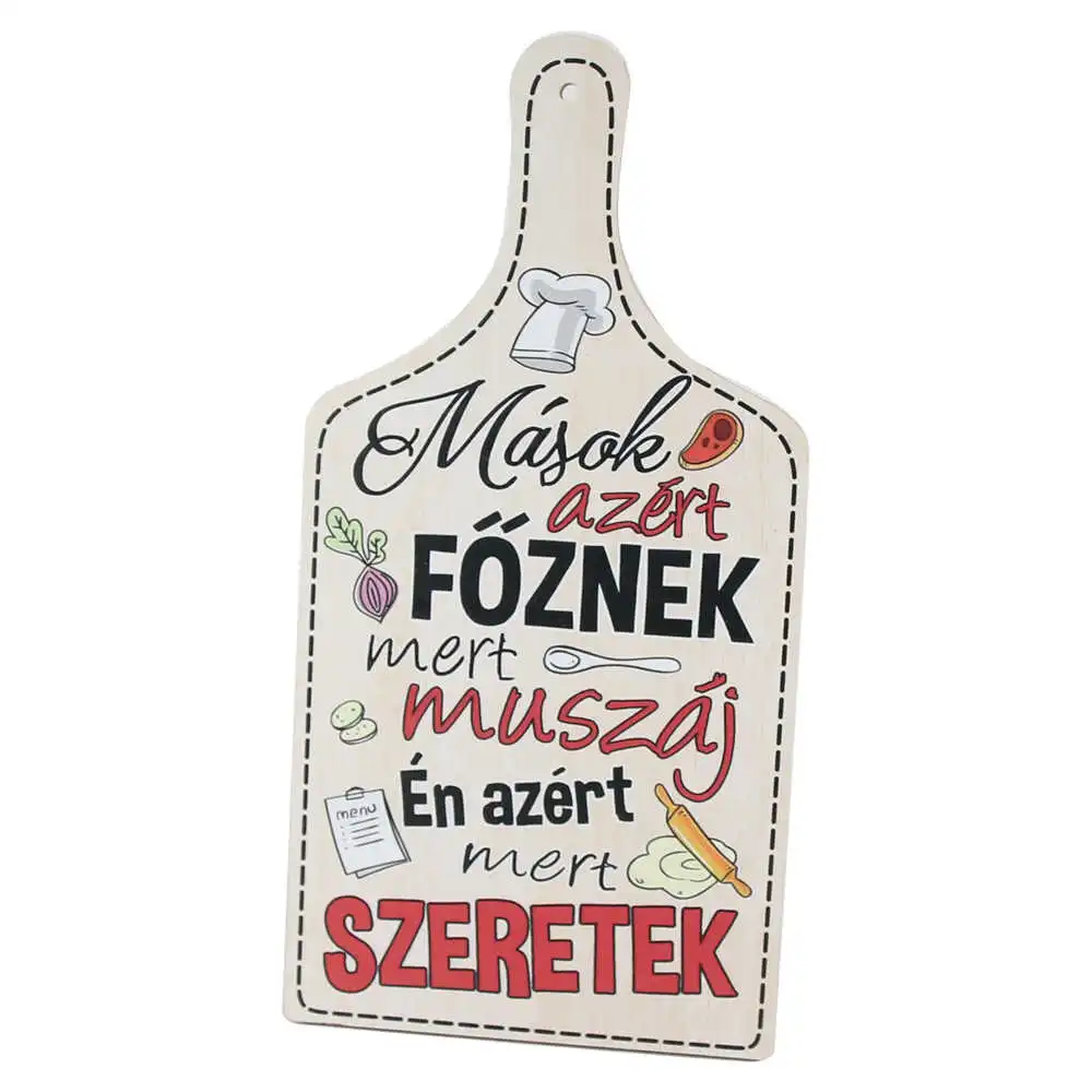 Tocator decorativ din lemn "Masok azert foznek