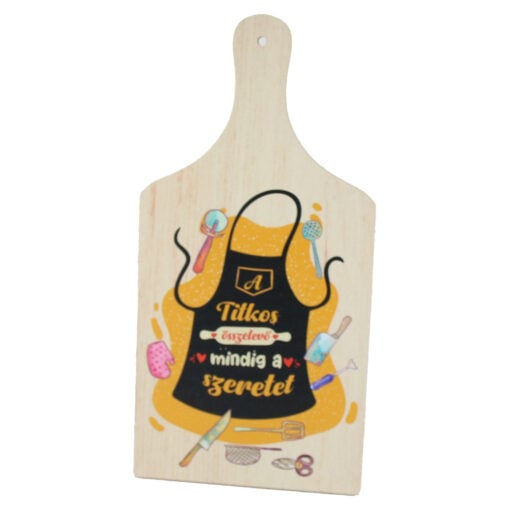 Tocator decorativ din lemn "A titkos osszetevo mindig a szeretet"