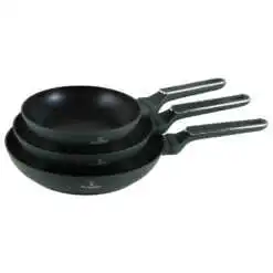 Set 3 Tigai din aluminiu marmorata