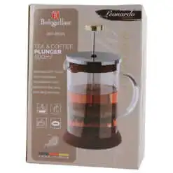 Infuzor ceai/cafea 800 ml din sticla si inox - Leonardo