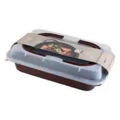 Tava cu capac plastic 36x24.5 CM