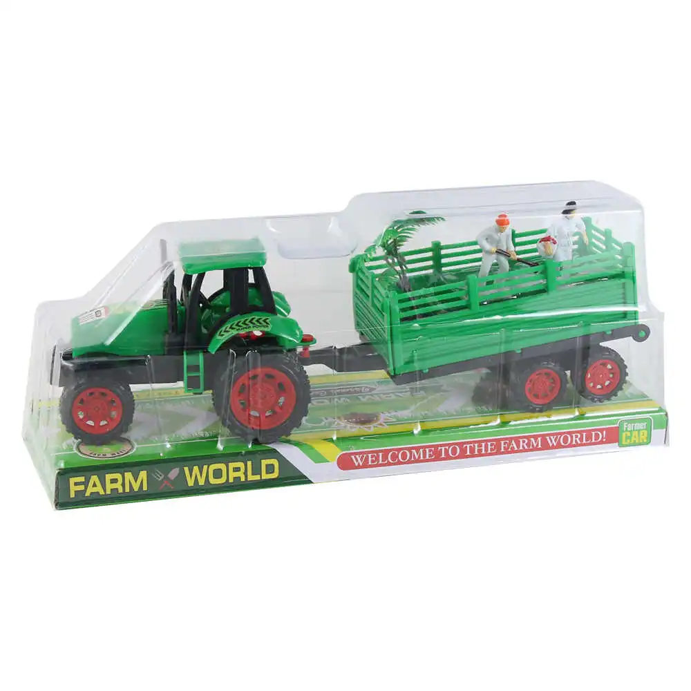 Tractor cu remorca 27x8 CM Tractor cu remorca 27x8 CM