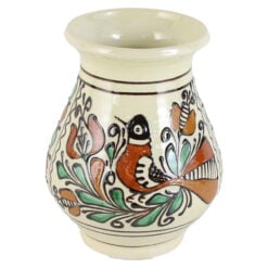 Vaza ceramica de Corund pictat cu motive traditionale
