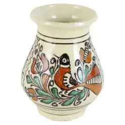 Vaza ceramica de Corund pictat cu motive traditionale