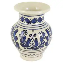 Vaza ceramica de Corund pictat cu motive traditionale