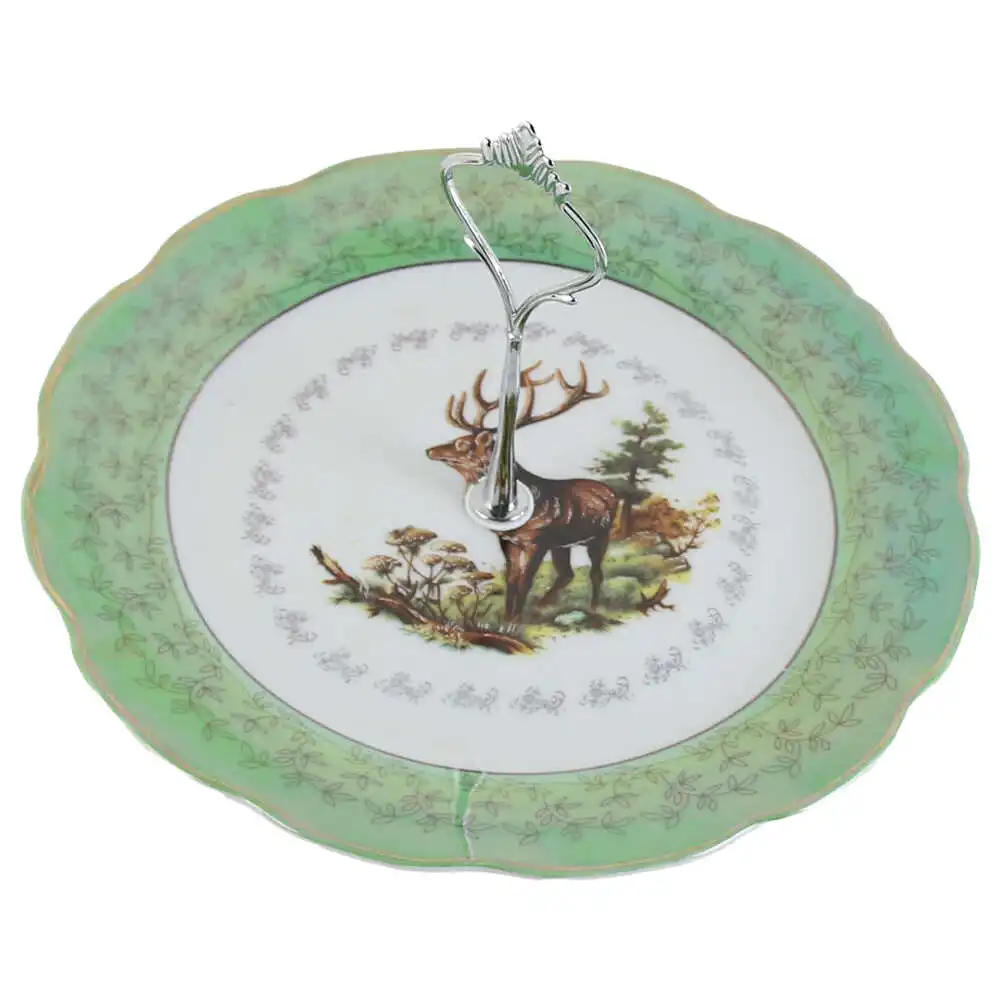 Platou ceramic pentru prajituri 23 CM Platou ceramic pentru prajituri 23 CM