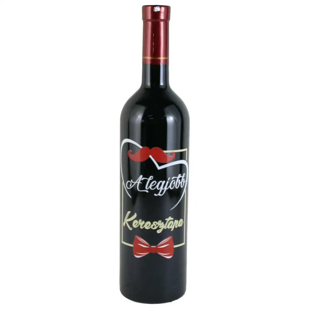 Vin rosu 750 ml "A legjobb Keresztapa!" Vin rosu 750 ml "A legjobb Keresztapa!"
