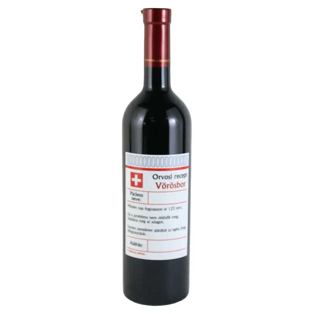 Vin rosu 750 ml "Orvosi recept Vorosbor...!" Vin rosu 750 ml "Orvosi recept Vorosbor...!"