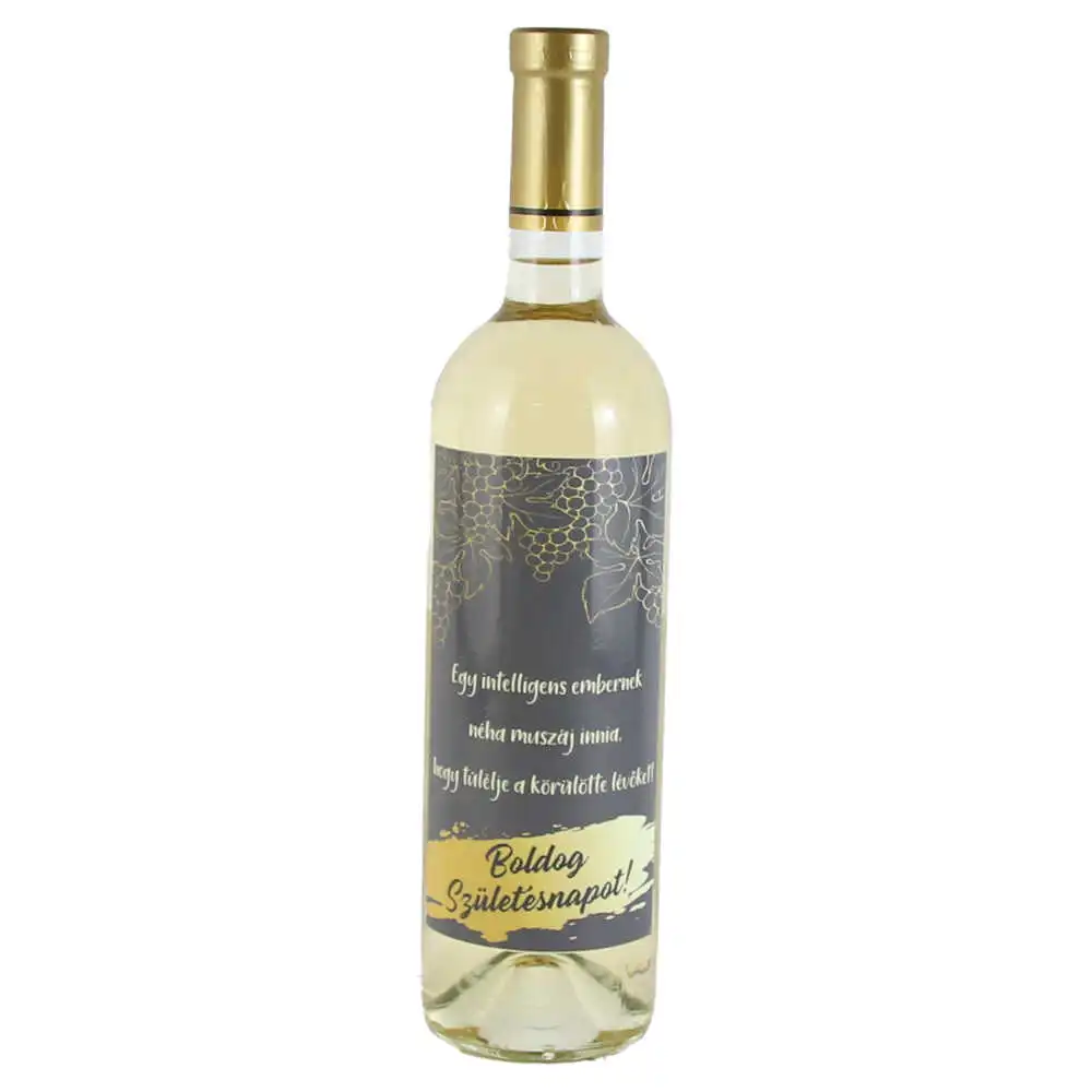 Vin alb 750 ml "Egy intelligens embernek neha muszaj..." Vin alb 750 ml "Egy intelligens embernek neha muszaj..."