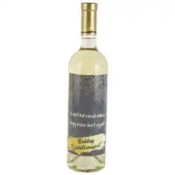 Vin alb 750 ml "Az elet tul rovid ahhoz...Boldog Szuletesnapot!"