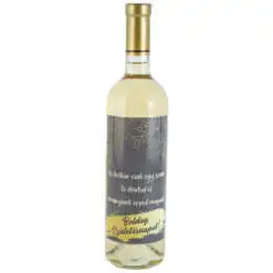 Vin alb 750 ml "Az eletkor csak egy szam...Boldog Szuletesnapot!"