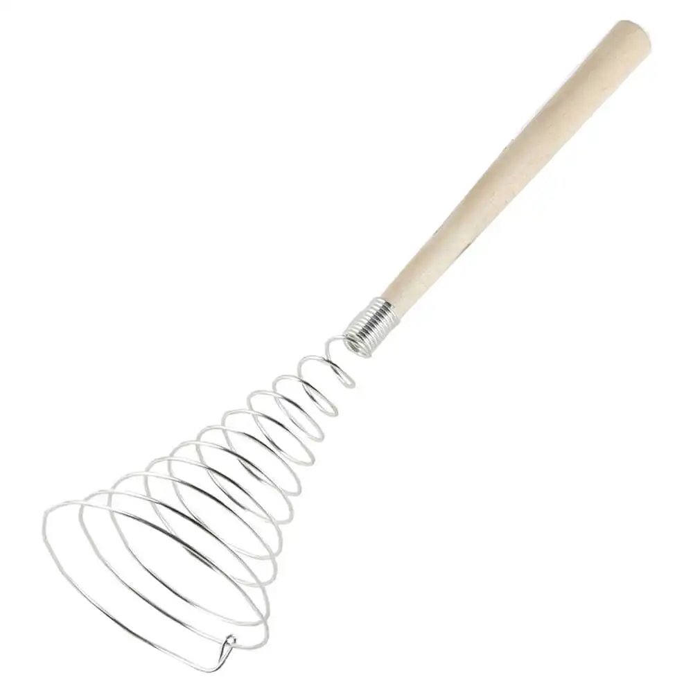 Batator spuma cu maner din lemn 9x33 CM Batator spuma cu maner din lemn 9x33 CM